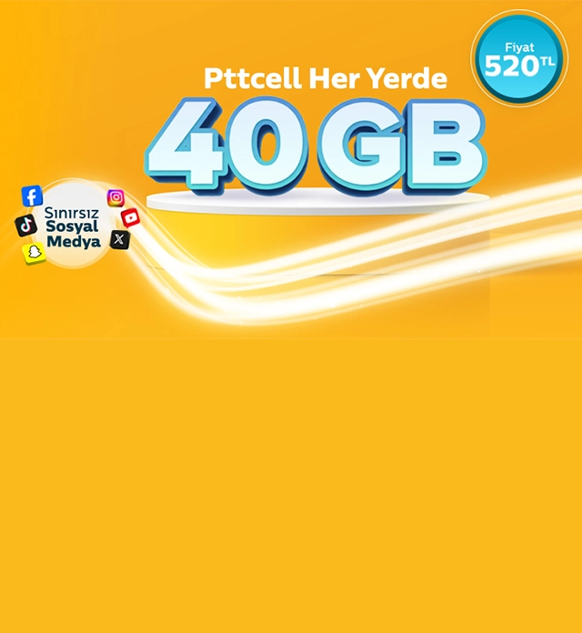 <p>Pttcell 40 GB Tarife</p>