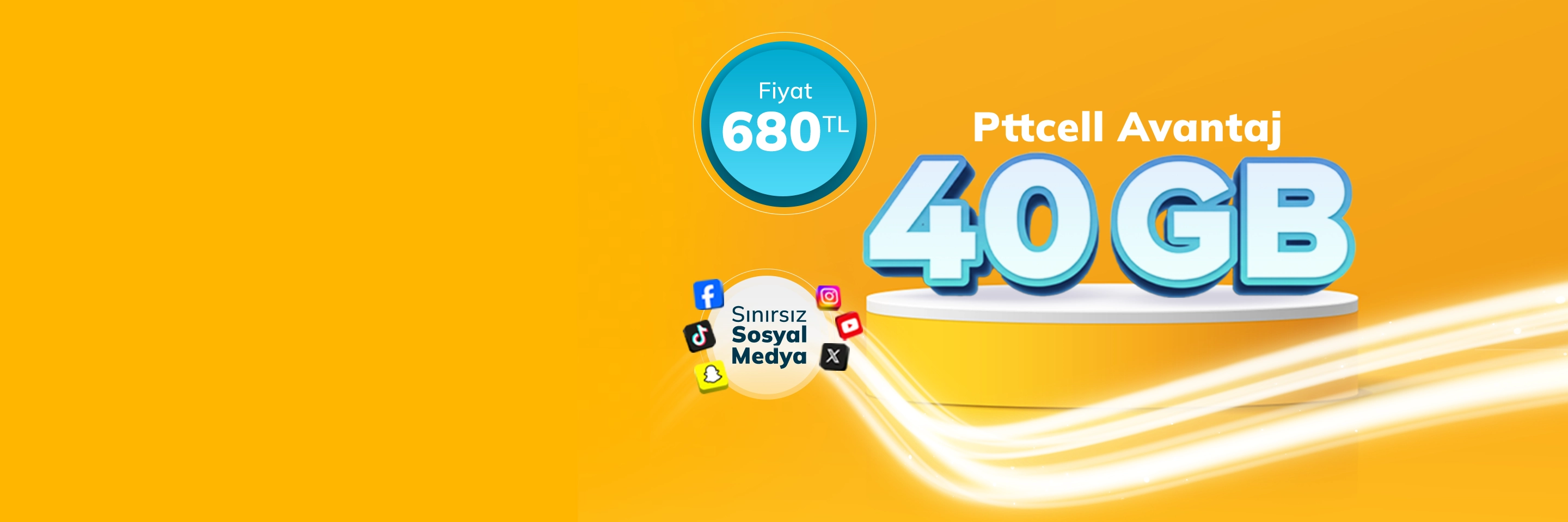 <p>Pttcell Avantaj 40GB Tarifesi</p>